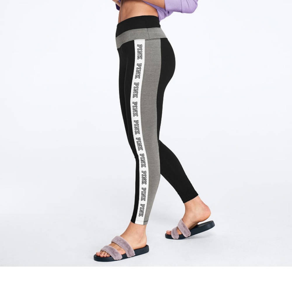 SOLD Pink Victoria Secret leggins cotton size M - Picture 1 of 2